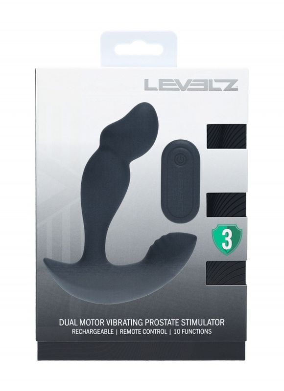 LEVELZ  Dual Motor Remote Control Vibrating Prostate Stimulator