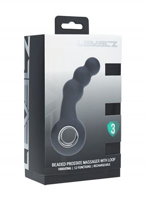 LEVELZ  Vibrating Beaded Prostate Massager with Loop