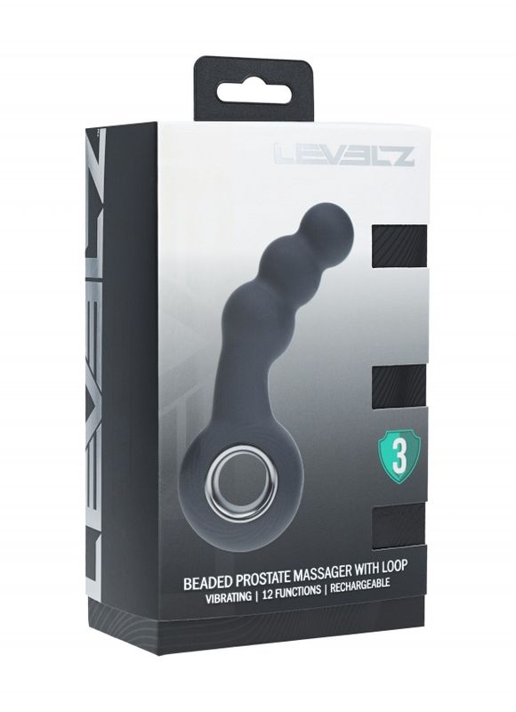 LEVELZ  Vibrating Beaded Prostate Massager with Loop