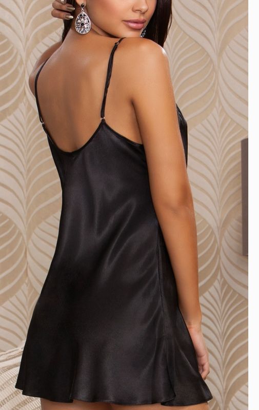 Lila Silky Mini Pull Over Chemise