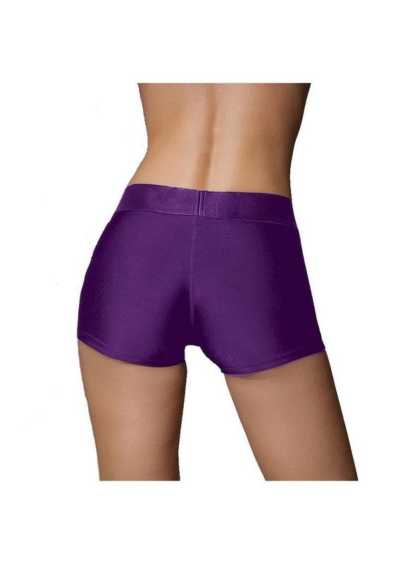 Rechargeable Vibrating Strap-On Boxers with Adjustable O-Ring