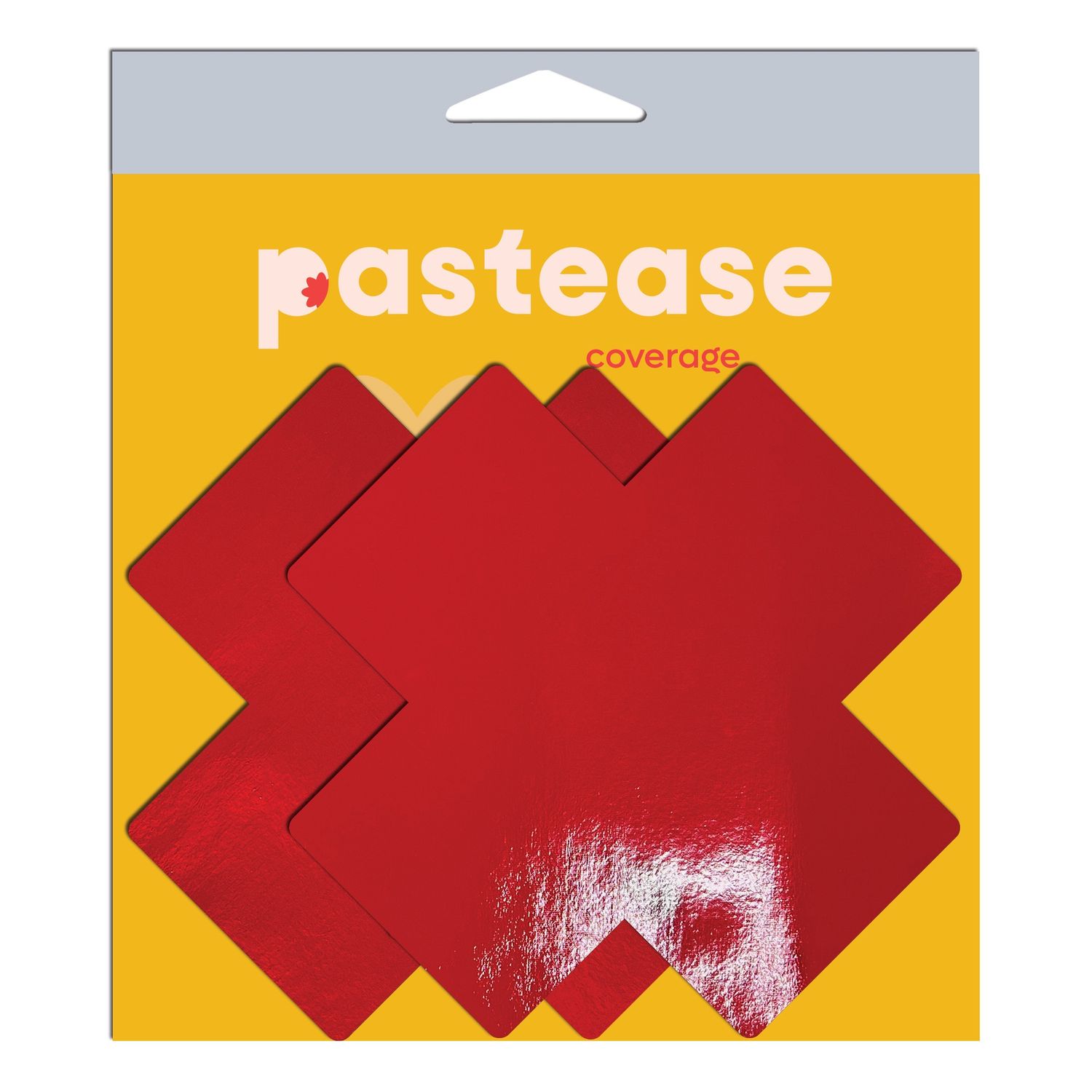 Pastease Faux Red Latex Plus Pasties