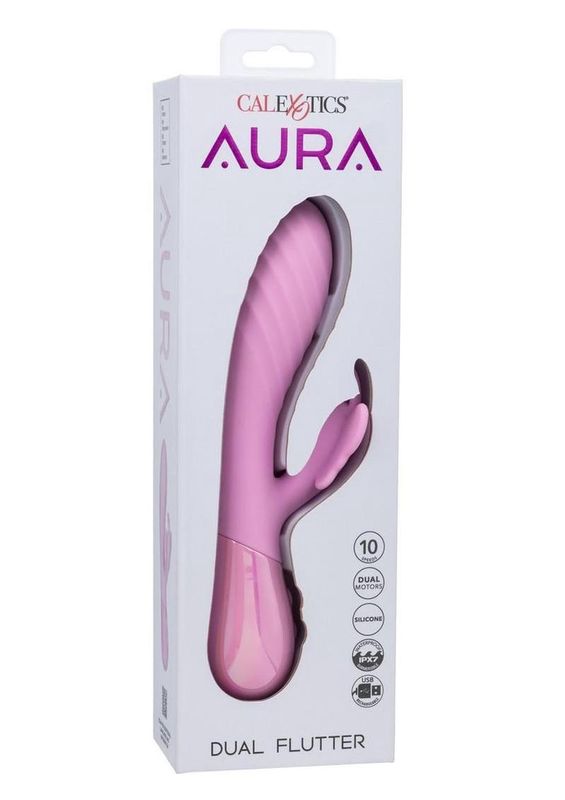 Aura Dual Flutter Rabbit Vibrator