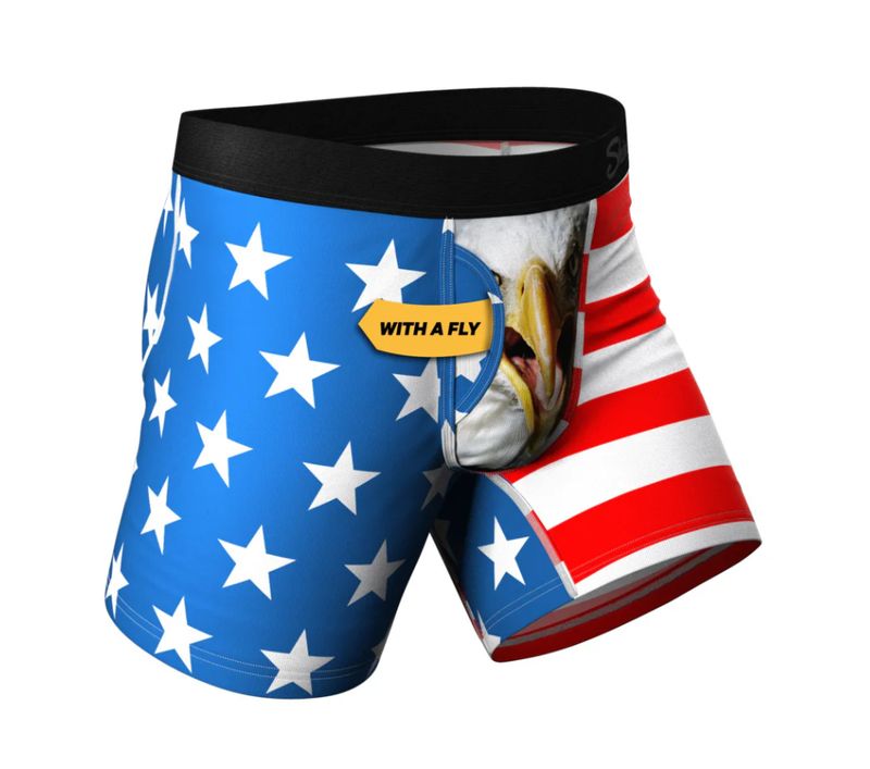 Shinesty The Mascot American Flag Ball Hammock Pouch Underwear