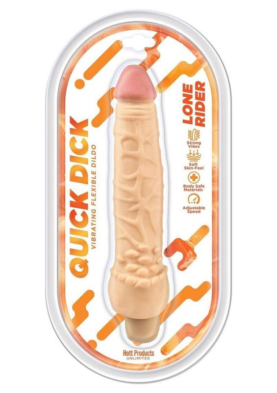 Lone Rider Quick Dick Vibrating Flex Dildo