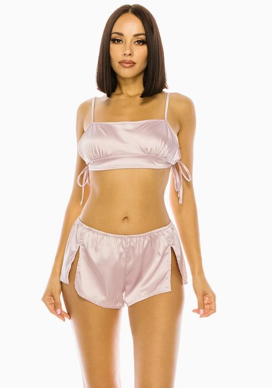 Youmita Satin Pajama Short Set
