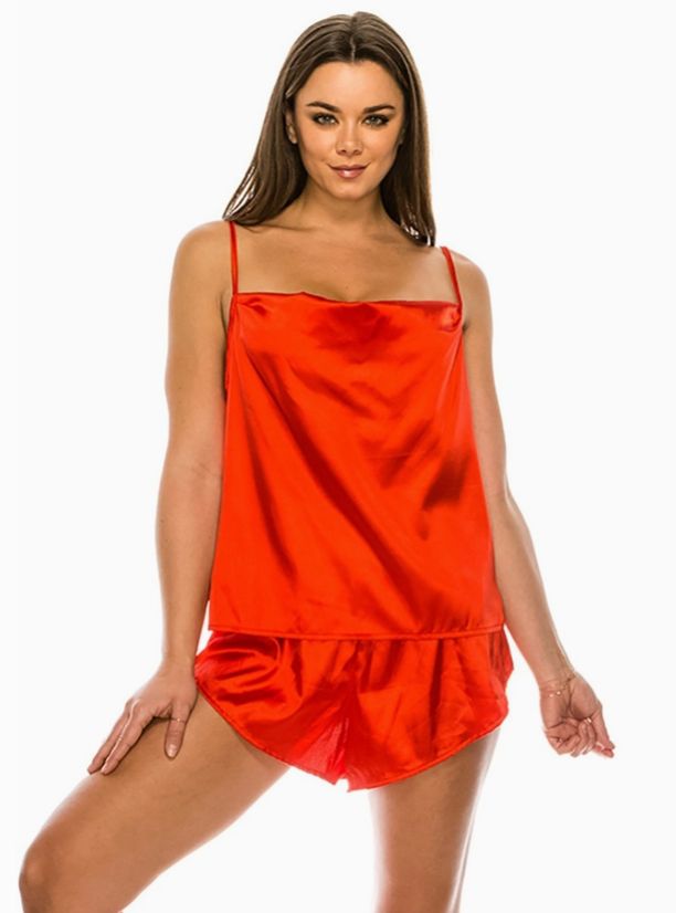 Barbados Satin Short Set