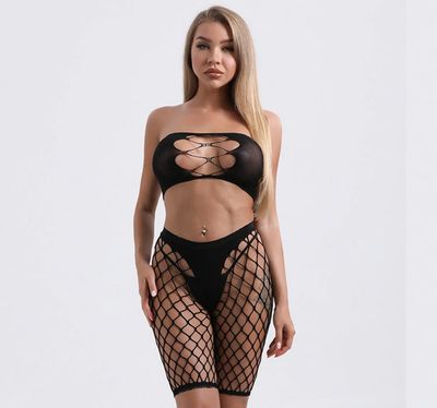 Biker Short &amp; Bandeau Set
