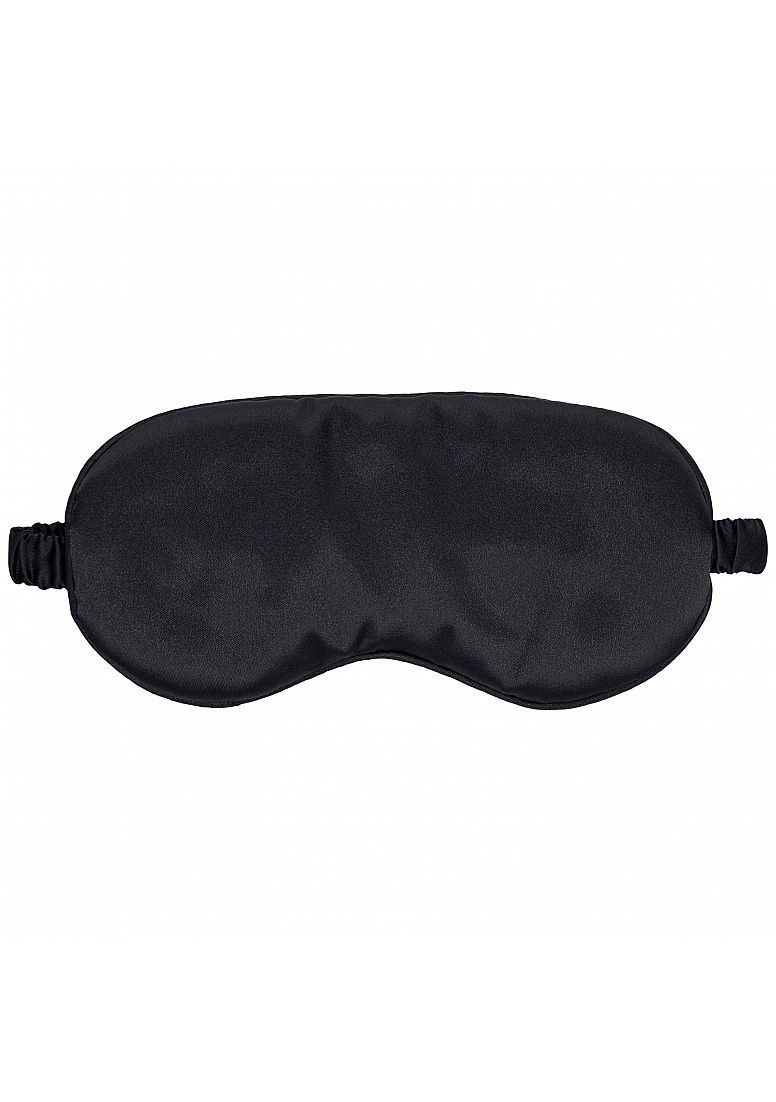 Ouch! Satin Blindfold, Color: Black