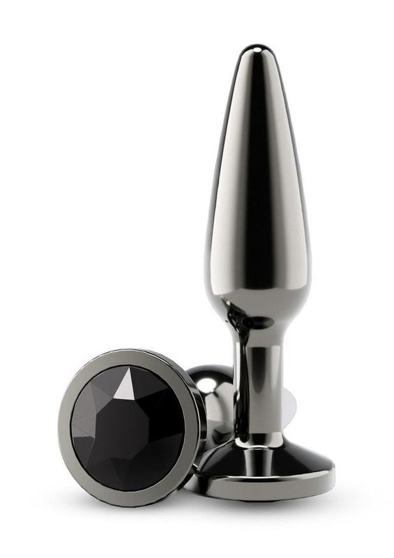 Rear Assets Chrome Gray Tapered Anal Plug