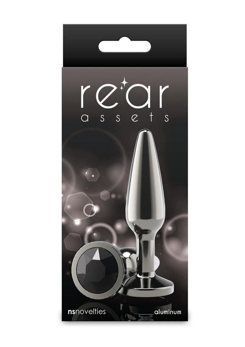Rear Assets Chrome Gray Tapered Anal Plug