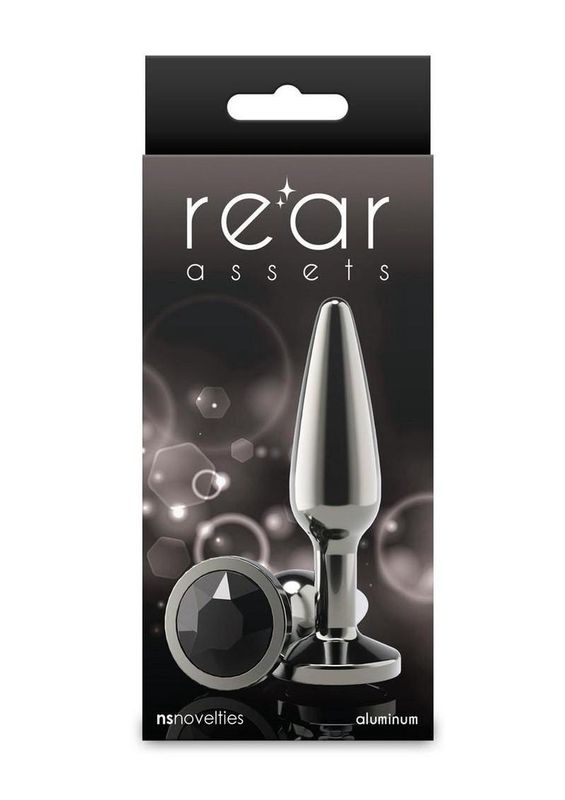 Rear Assets Chrome Gray Tapered Anal Plug