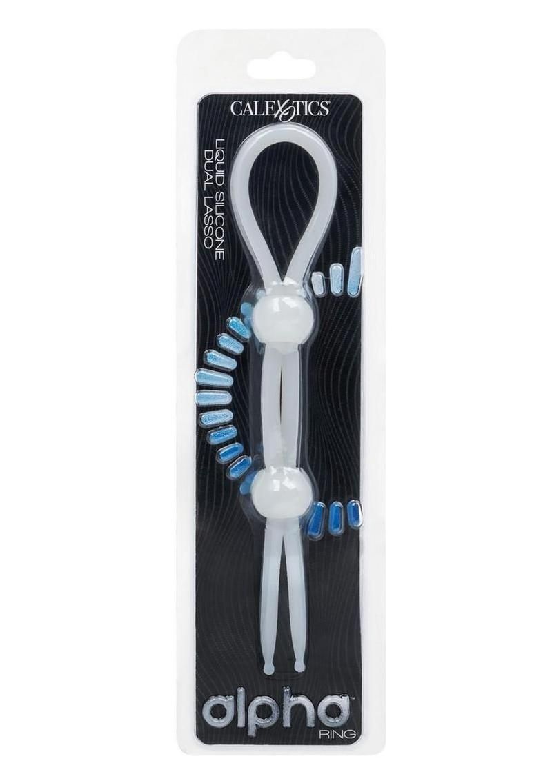 Alpha Liquid Silicone Dual Lasso, Color: White