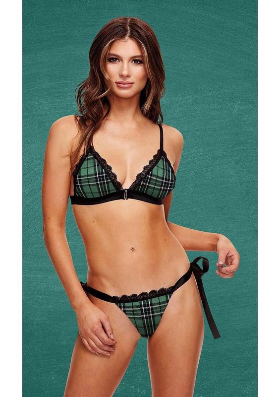 Naughty Girl Plaid Set