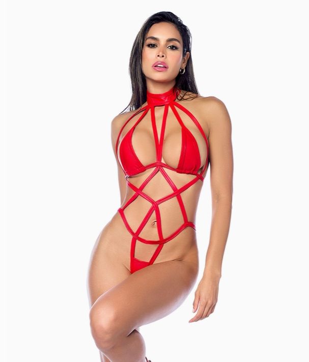 Striking Strappy Bodysuit