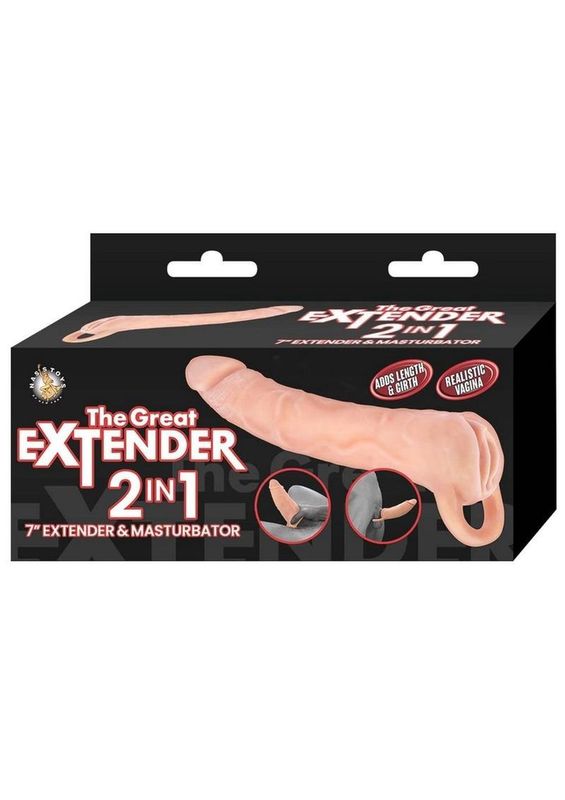 The Great Extender 7" - 2 In 1 Extender &amp; Masturbator
