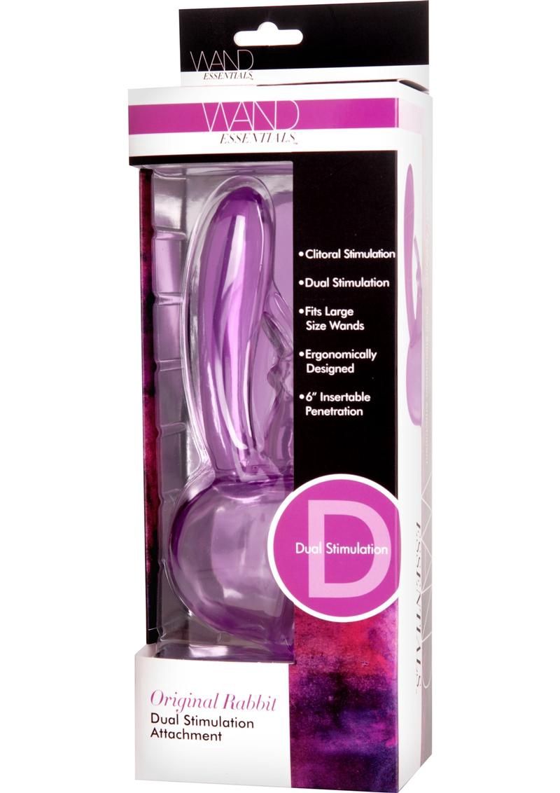Wand Essentials Original Rabbit Dual Stimulation Wand Attachment