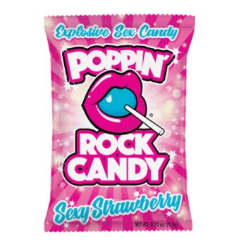 Poppin' Rock Candy Oral Sex Candy, Flavor: Sexy Strawberry