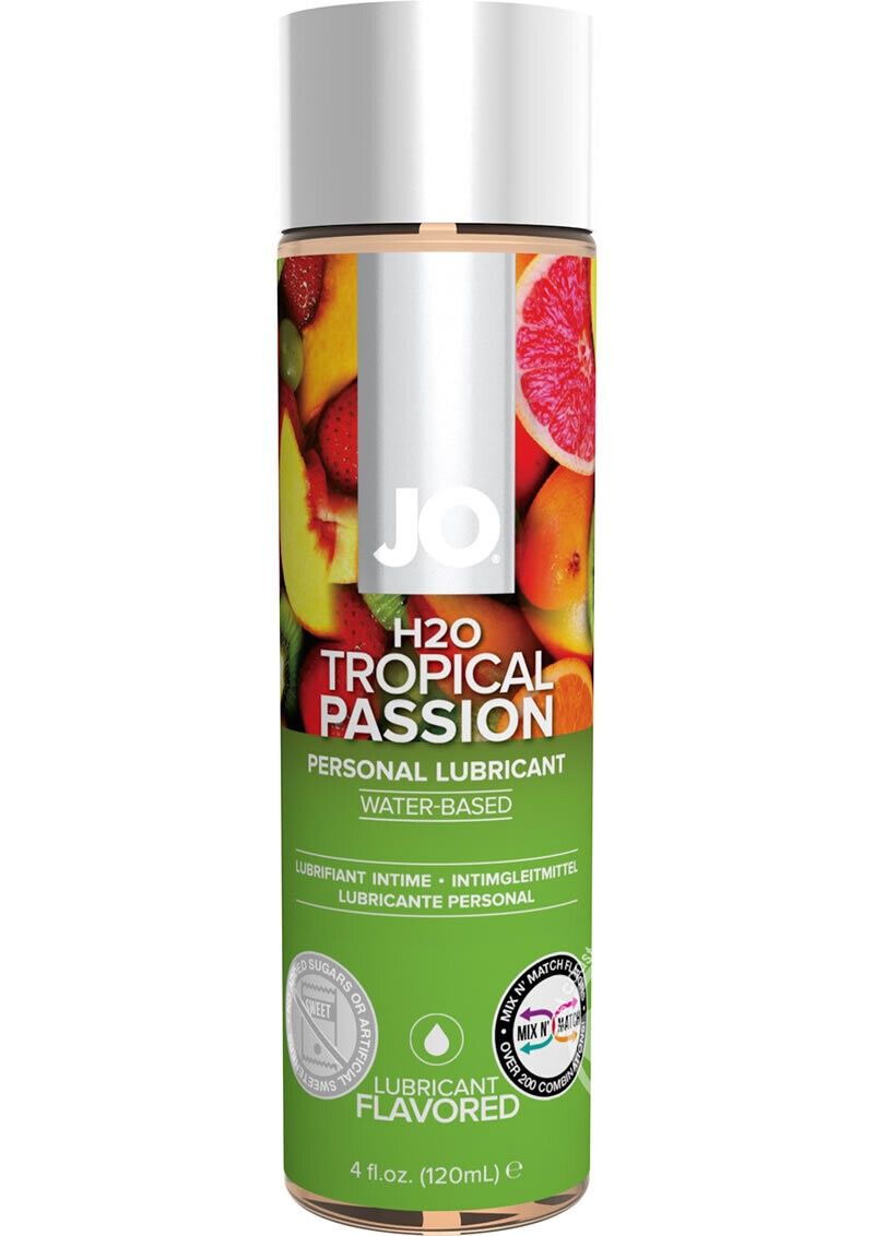 Jo H2O Flavored Lubricant Tropical Passion, Size: 4 oz