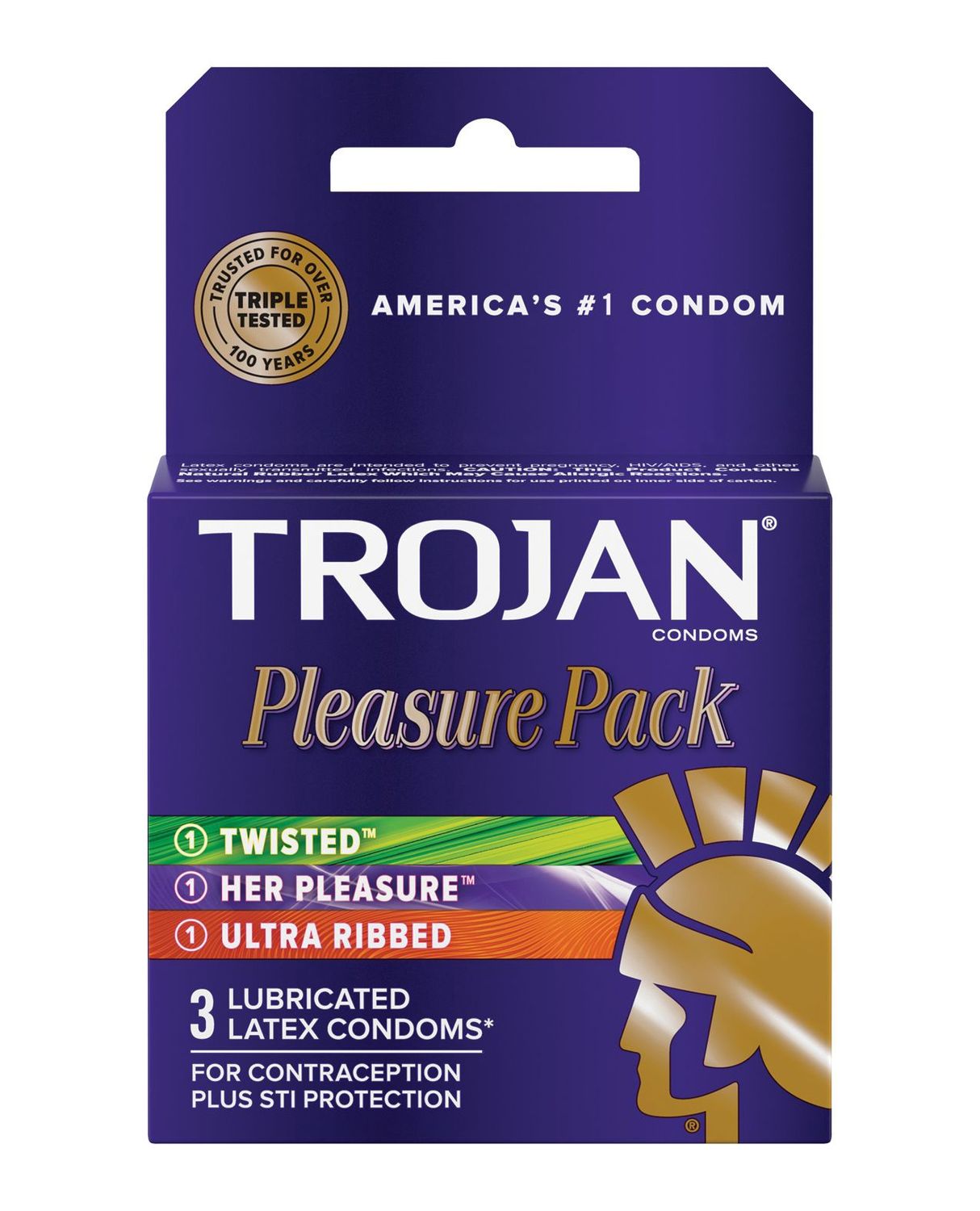 Trojan Pleasure Pack Assorted, Size: 3 pack