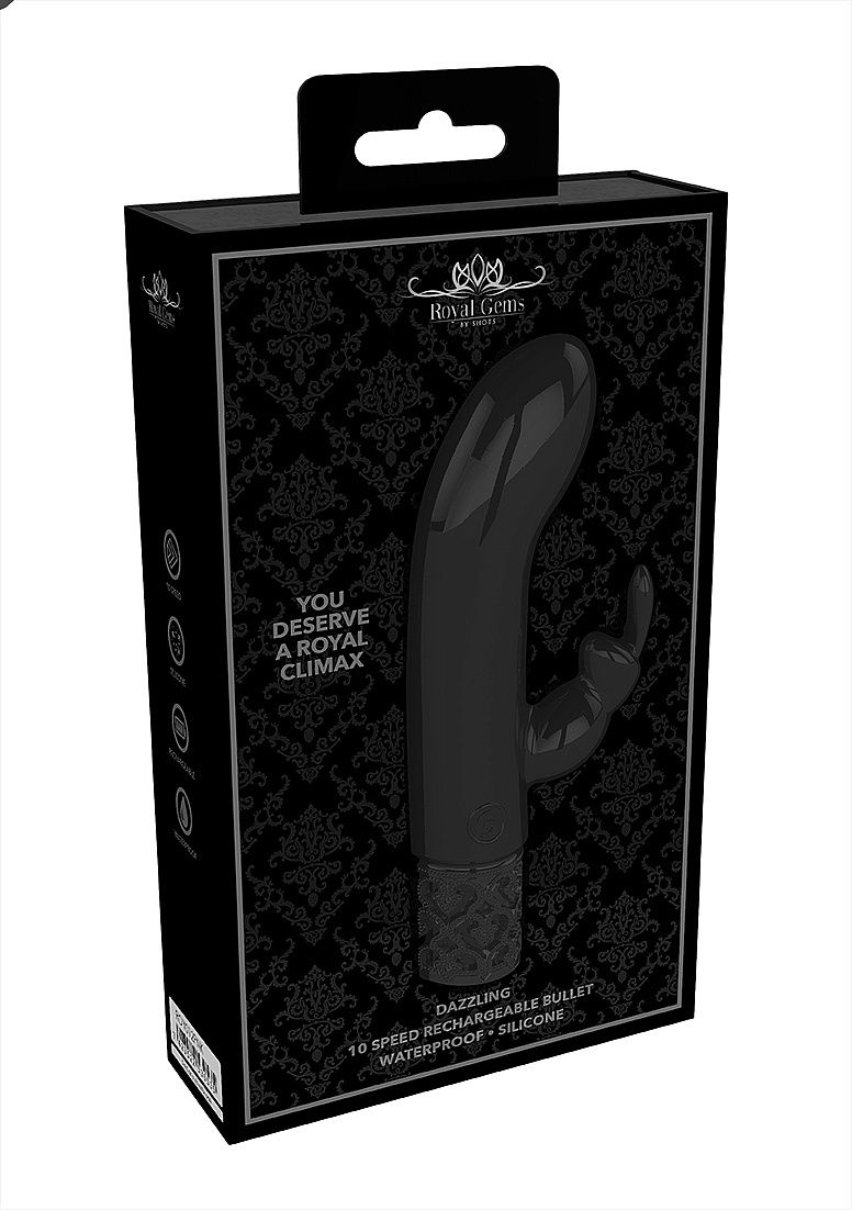 Royal Gems Dazzling Silicone Rechargeable Bullet
