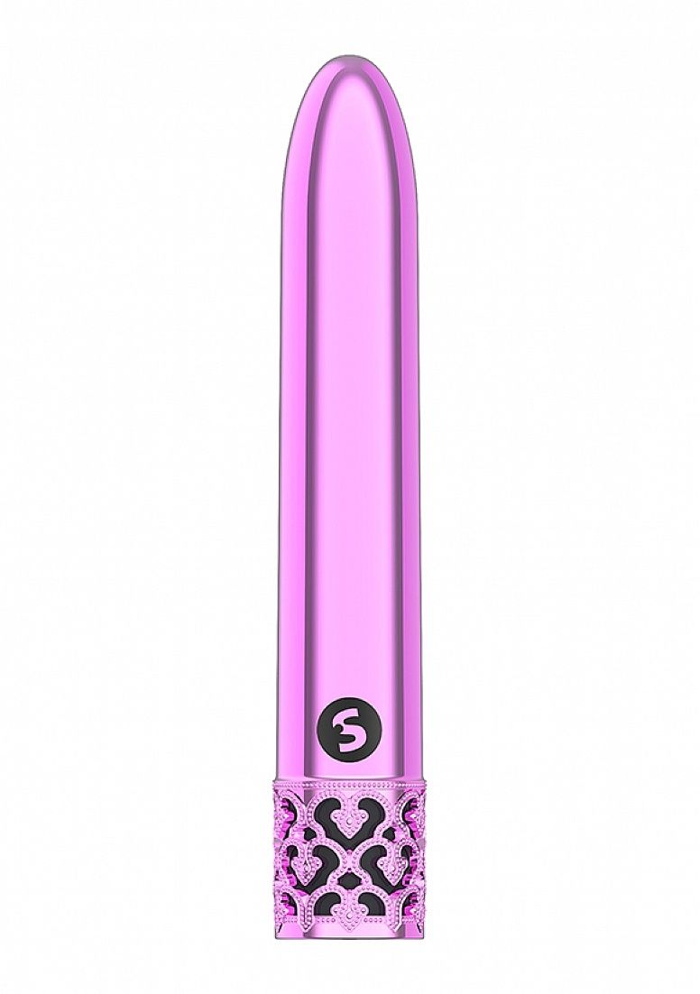 Royal Gems - Shiny Rechargeable Bullet, Color: Pink