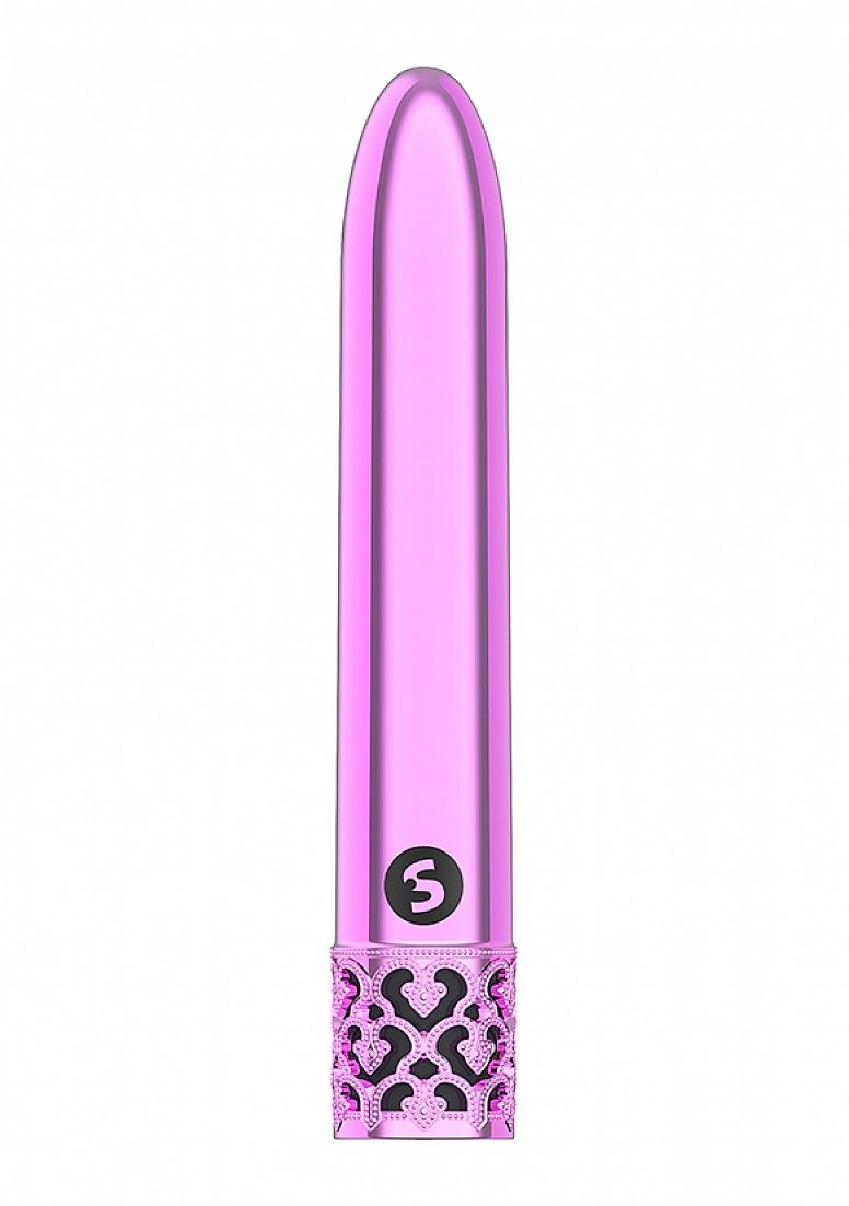Royal Gems - Shiny Rechargeable Bullet, Color: Pink