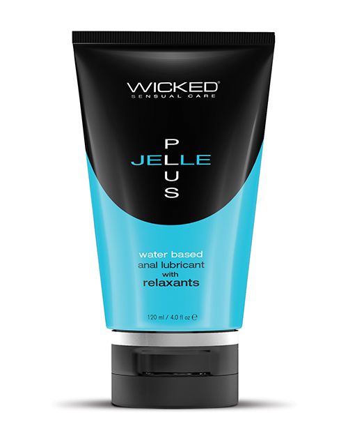 Wicked Jelle Plus Water Based Anal Lubricant with Relaxants, Size: 4 oz