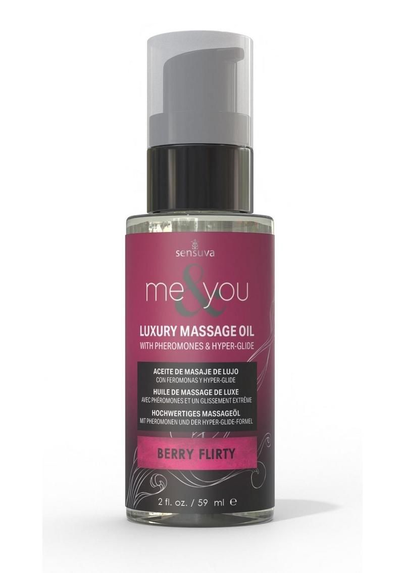Me &amp; You Pheromone Infused Massage Oil, Fragrance: Berry Flirty