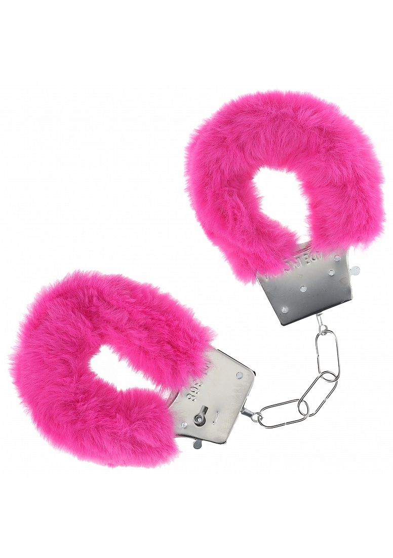 Classic Fluffy Handcuffs, Color: Pink