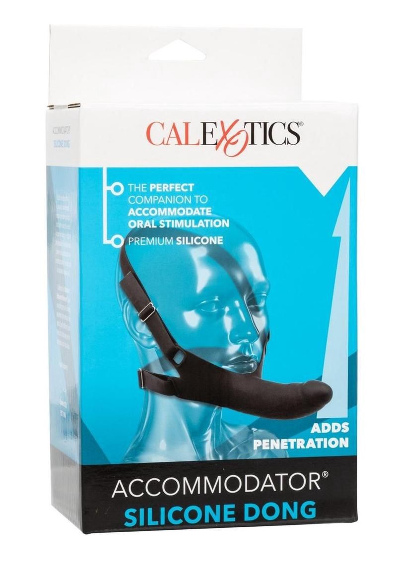 Accommodator Silicone Dong, Color: Black