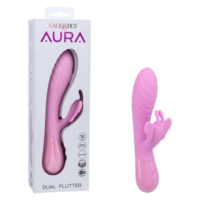 Aura Dual Flutter Rabbit Vibrator