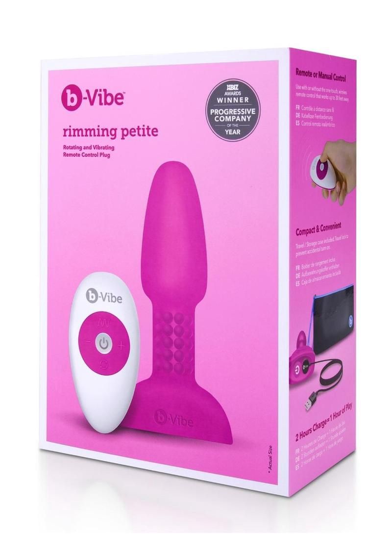 B-Vibe Rimming Petite Remote Control Plug