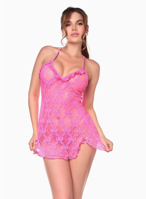 Charming Bow Babydoll