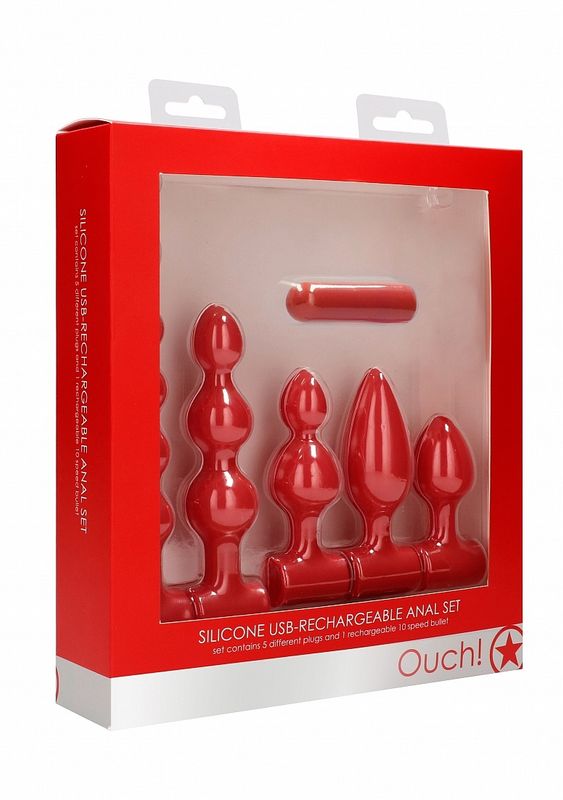 Silicone Rechargeable Anal Set