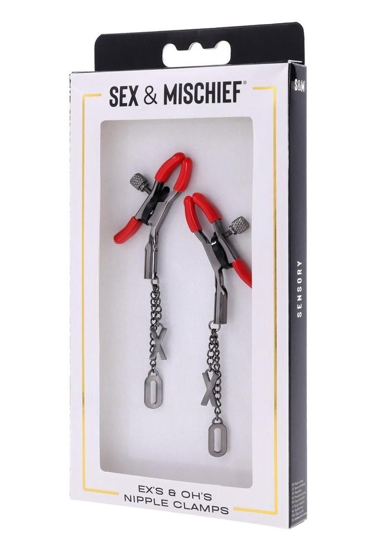 Sex &amp; Mischief Ex's &amp; Oh's Nipple Clamps