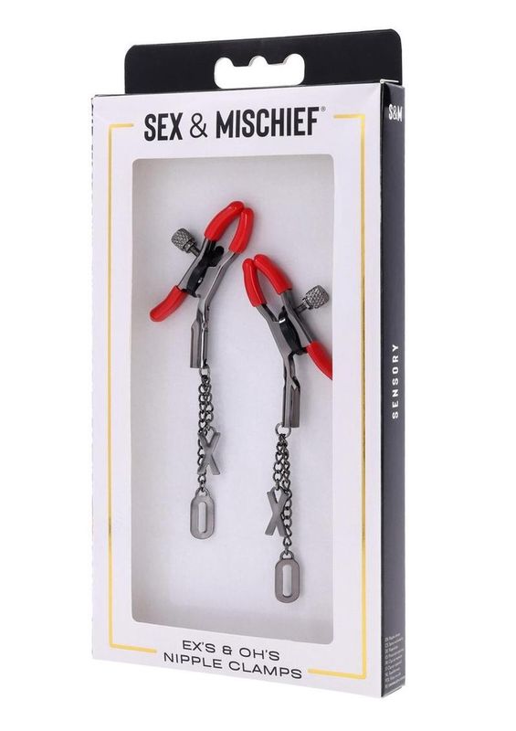 Sex &amp; Mischief Ex's &amp; Oh's Nipple Clamps
