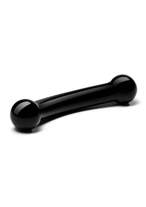 Glas Double Bulb Black Dildo