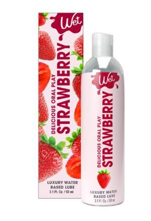 Wet Flavored Lubricant - Strawberry
