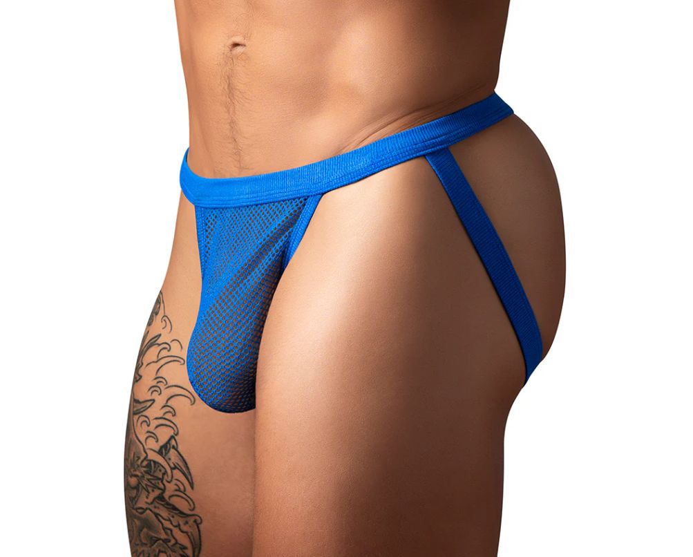 Male Power Royal Blue Fishnet 2.0 Jock