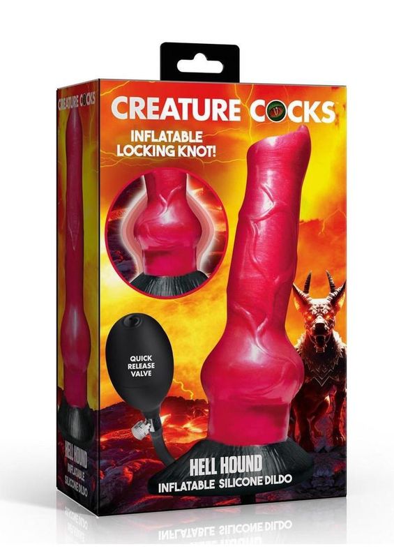 Creature Cocks Hell Hound Inflatable Silicone Dildo