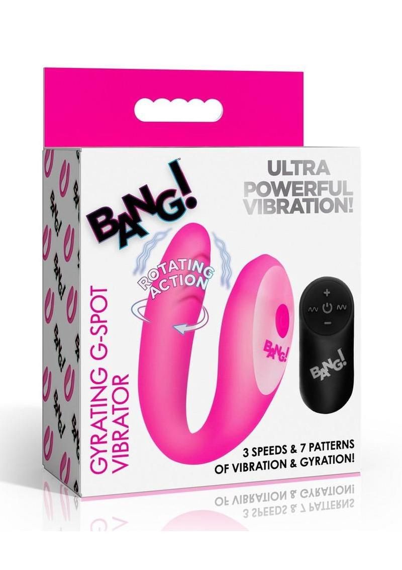 Bang! Gyrating G-Spot Dual Stimulating Vibrator with Remote Control