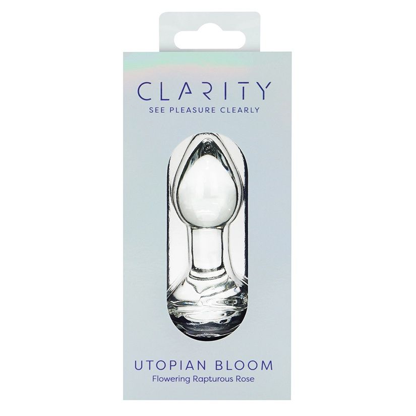 Clarity Glass Dildo Utopian Bloom
