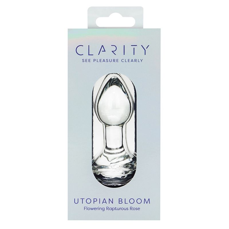 Clarity Glass Dildo Utopian Bloom