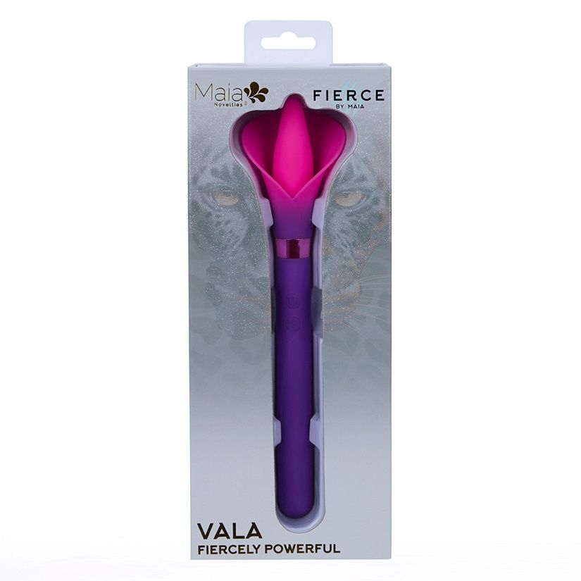 Vala Silicone Flower Vibrator, Color: Purple