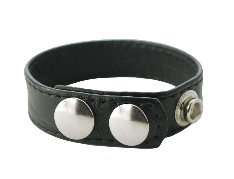 Sewn Leather Snap C-Ring
