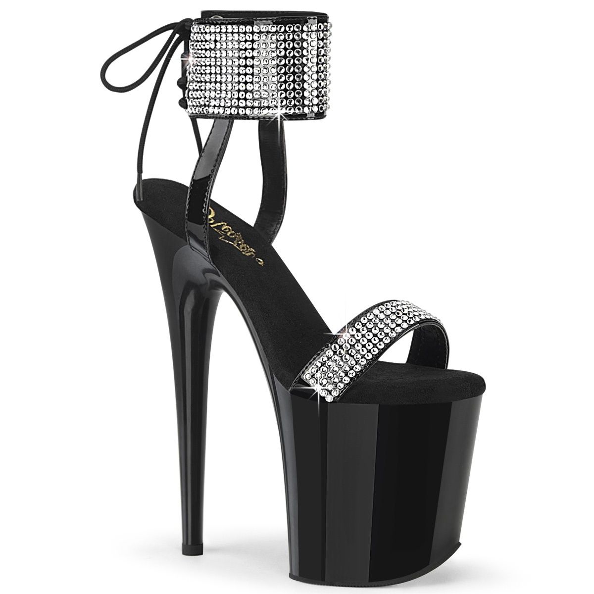 Flamingo 8" Rhinestone Embellished Platform Sandal