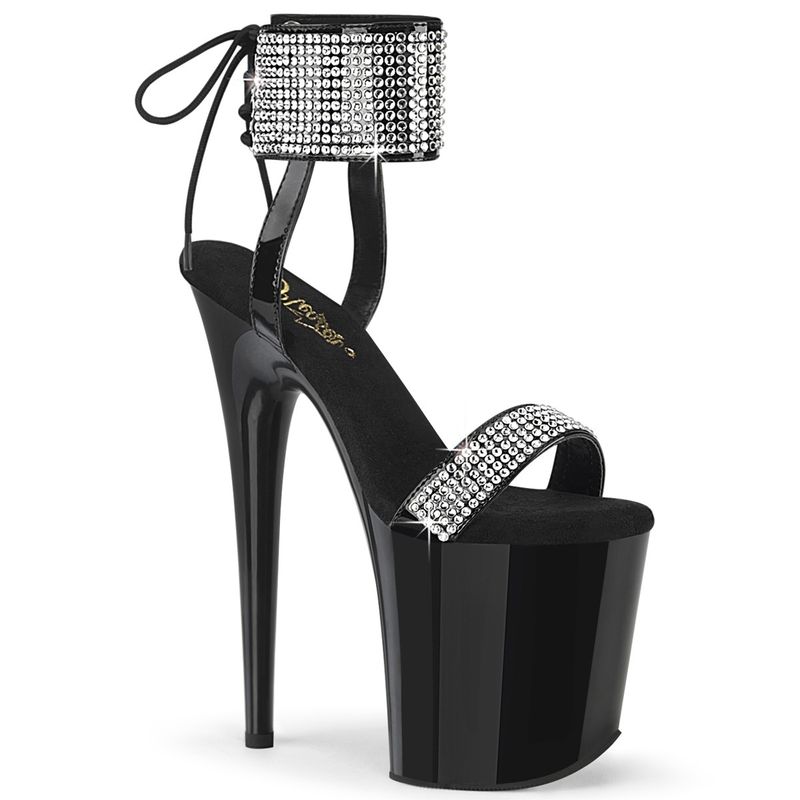 Flamingo 8" Rhinestone Embellished Platform Sandal