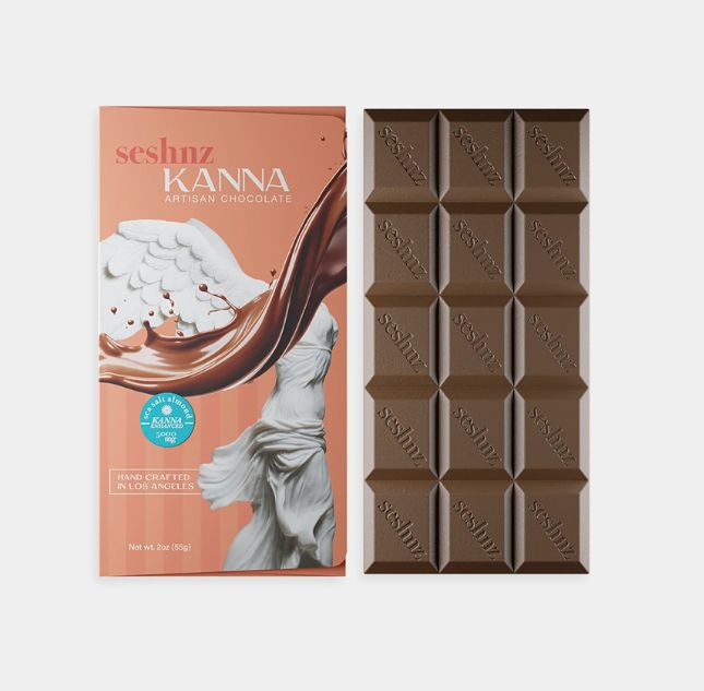 Seshnz Kanna Chocolate - 5000 mg - Sea Salt Almond