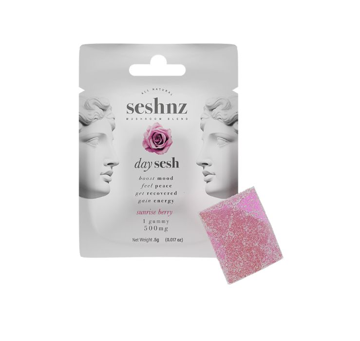 Seshnz Day Time Gummies - 500 mg - Sunrise Berry